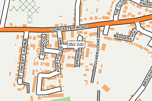 DN3 3UD map - OS OpenMap – Local (Ordnance Survey)
