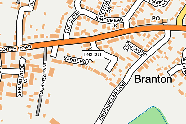 DN3 3UT map - OS OpenMap – Local (Ordnance Survey)