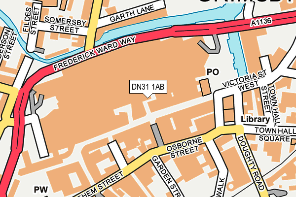 DN31 1AB map - OS OpenMap – Local (Ordnance Survey)
