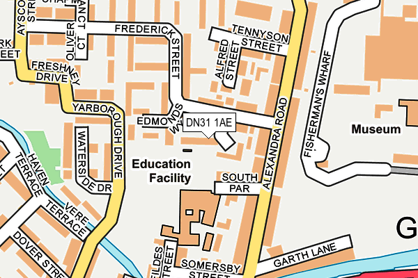DN31 1AE map - OS OpenMap – Local (Ordnance Survey)