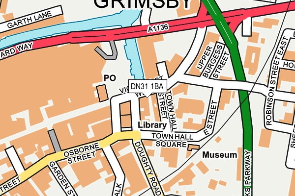 DN31 1BA map - OS OpenMap – Local (Ordnance Survey)