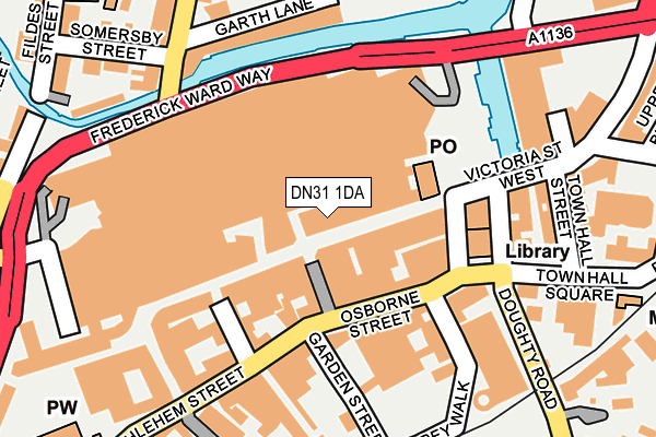 DN31 1DA map - OS OpenMap – Local (Ordnance Survey)