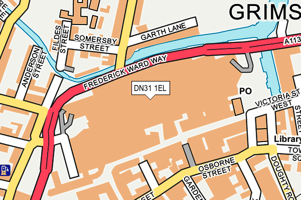 DN31 1EL map - OS OpenMap – Local (Ordnance Survey)