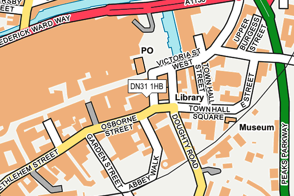 DN31 1HB map - OS OpenMap – Local (Ordnance Survey)