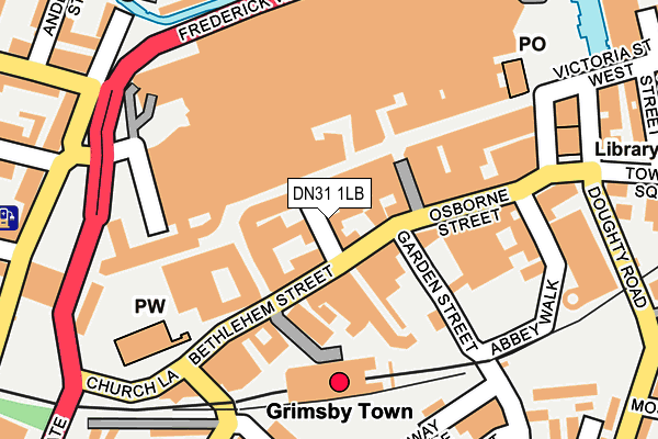 DN31 1LB map - OS OpenMap – Local (Ordnance Survey)