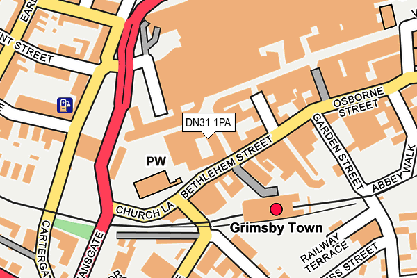 DN31 1PA map - OS OpenMap – Local (Ordnance Survey)