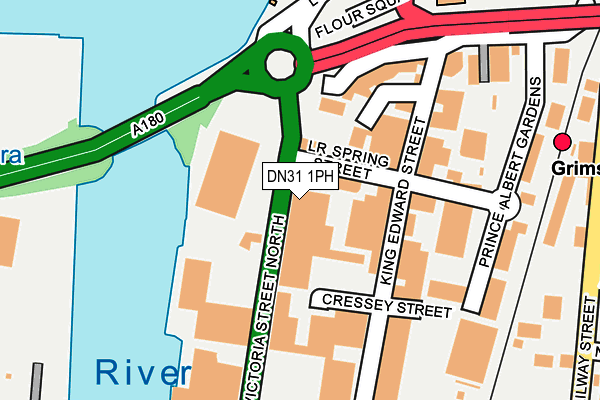 DN31 1PH map - OS OpenMap – Local (Ordnance Survey)