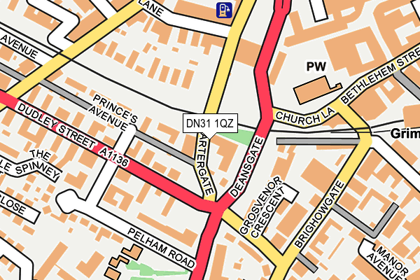 DN31 1QZ map - OS OpenMap – Local (Ordnance Survey)