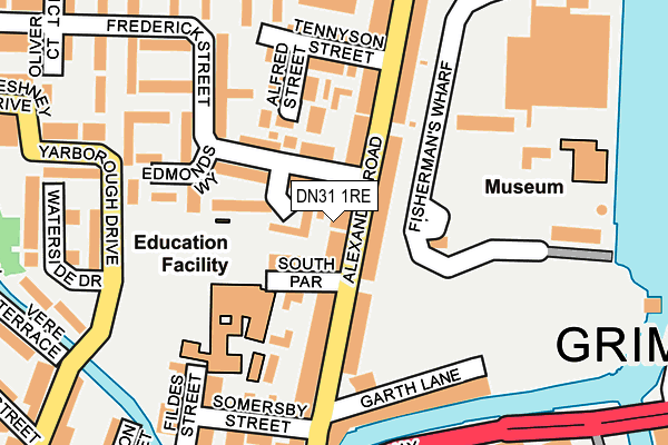 DN31 1RE map - OS OpenMap – Local (Ordnance Survey)