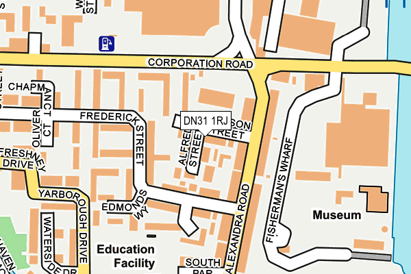 DN31 1RJ map - OS OpenMap – Local (Ordnance Survey)