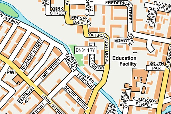 DN31 1RY map - OS OpenMap – Local (Ordnance Survey)