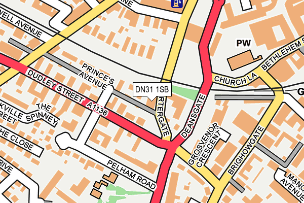 DN31 1SB map - OS OpenMap – Local (Ordnance Survey)