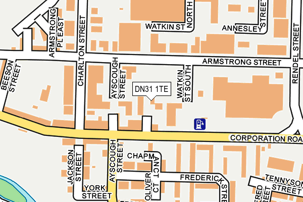 DN31 1TE map - OS OpenMap – Local (Ordnance Survey)