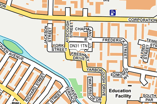 DN31 1TN map - OS OpenMap – Local (Ordnance Survey)