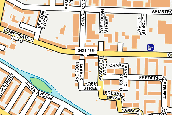 DN31 1UP map - OS OpenMap – Local (Ordnance Survey)