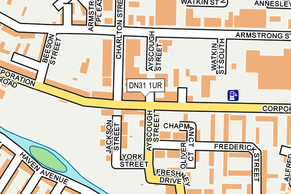 DN31 1UR map - OS OpenMap – Local (Ordnance Survey)