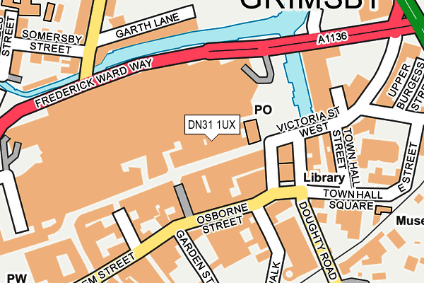 DN31 1UX map - OS OpenMap – Local (Ordnance Survey)