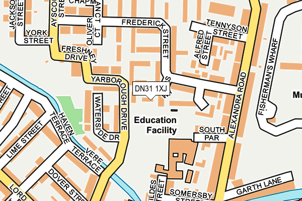 DN31 1XJ map - OS OpenMap – Local (Ordnance Survey)