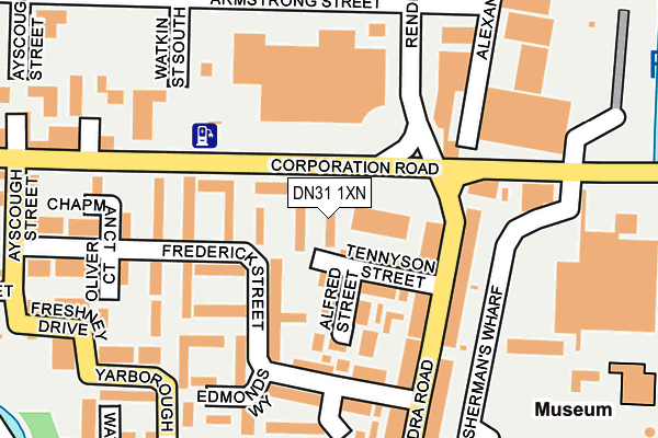 DN31 1XN map - OS OpenMap – Local (Ordnance Survey)