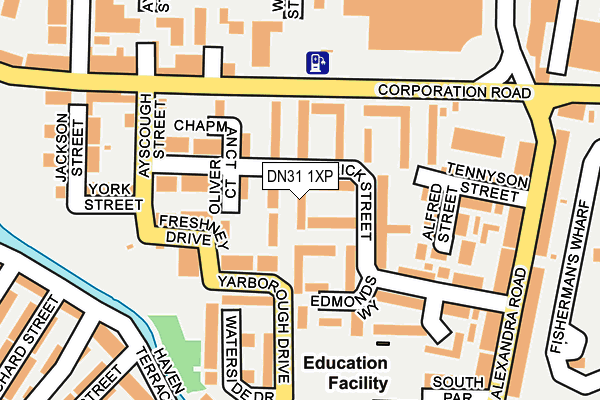 DN31 1XP map - OS OpenMap – Local (Ordnance Survey)