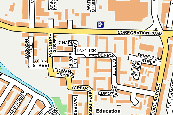 DN31 1XR map - OS OpenMap – Local (Ordnance Survey)