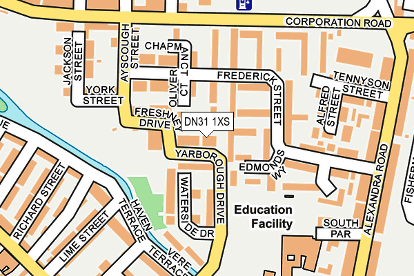 DN31 1XS map - OS OpenMap – Local (Ordnance Survey)