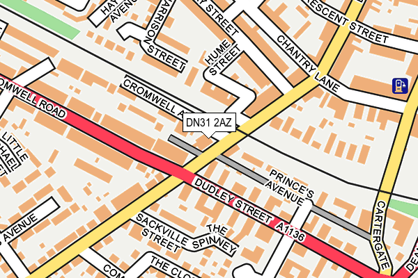 DN31 2AZ map - OS OpenMap – Local (Ordnance Survey)