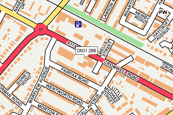 DN31 2BB map - OS OpenMap – Local (Ordnance Survey)