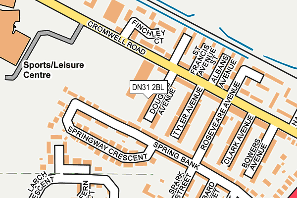 DN31 2BL map - OS OpenMap – Local (Ordnance Survey)