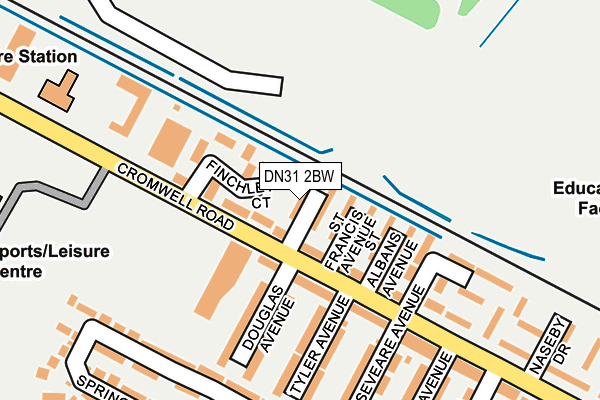 DN31 2BW map - OS OpenMap – Local (Ordnance Survey)