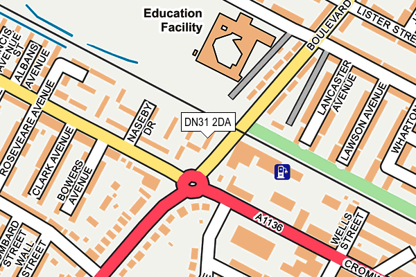 DN31 2DA map - OS OpenMap – Local (Ordnance Survey)