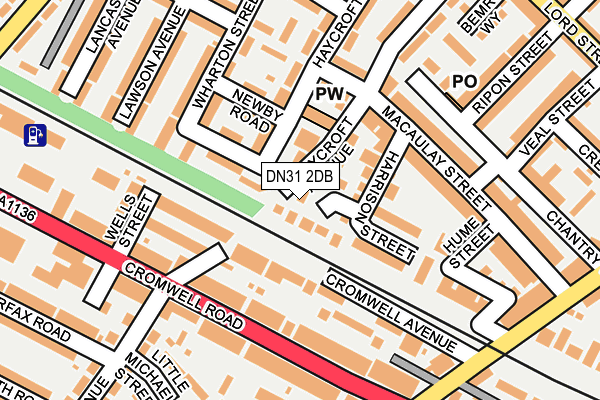 DN31 2DB map - OS OpenMap – Local (Ordnance Survey)