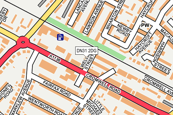DN31 2DG map - OS OpenMap – Local (Ordnance Survey)
