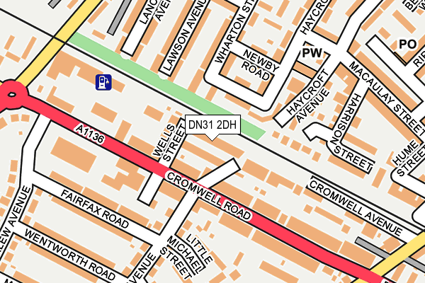 DN31 2DH map - OS OpenMap – Local (Ordnance Survey)