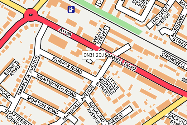 DN31 2DJ map - OS OpenMap – Local (Ordnance Survey)
