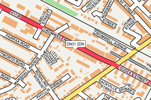 DN31 2DN map - OS OpenMap – Local (Ordnance Survey)