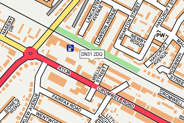 DN31 2DQ map - OS OpenMap – Local (Ordnance Survey)