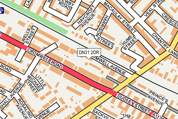 DN31 2DR map - OS OpenMap – Local (Ordnance Survey)