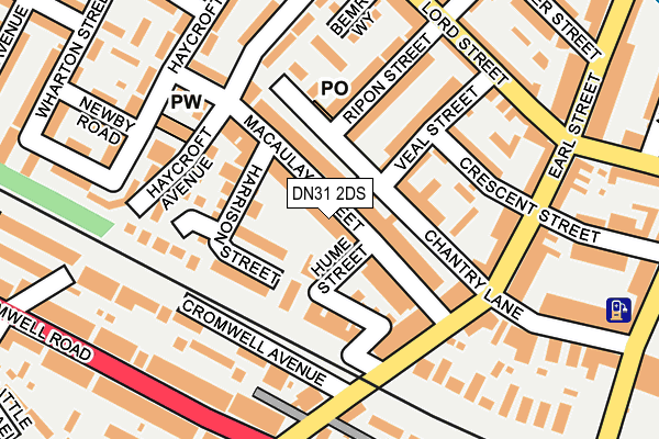 DN31 2DS map - OS OpenMap – Local (Ordnance Survey)