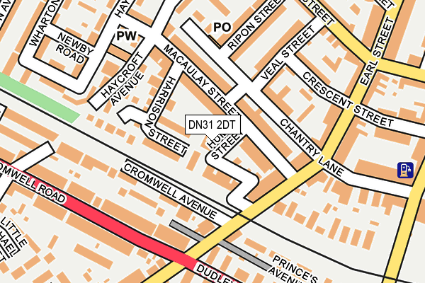 DN31 2DT map - OS OpenMap – Local (Ordnance Survey)