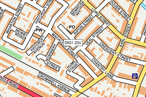 DN31 2DU map - OS OpenMap – Local (Ordnance Survey)