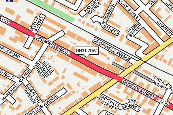 DN31 2DW map - OS OpenMap – Local (Ordnance Survey)