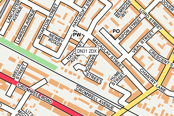 DN31 2DX map - OS OpenMap – Local (Ordnance Survey)