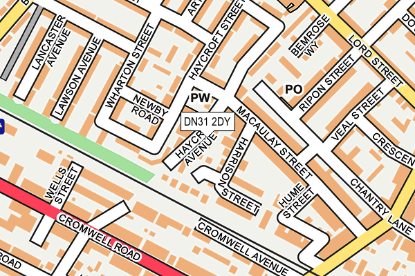 DN31 2DY map - OS OpenMap – Local (Ordnance Survey)