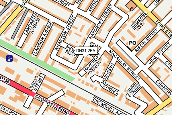 DN31 2EA map - OS OpenMap – Local (Ordnance Survey)