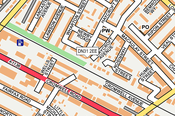 DN31 2EE map - OS OpenMap – Local (Ordnance Survey)