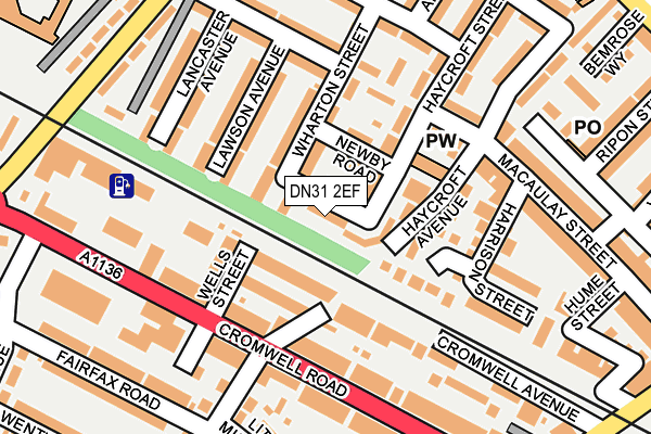 DN31 2EF map - OS OpenMap – Local (Ordnance Survey)