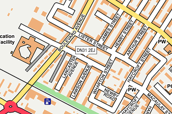 DN31 2EJ map - OS OpenMap – Local (Ordnance Survey)