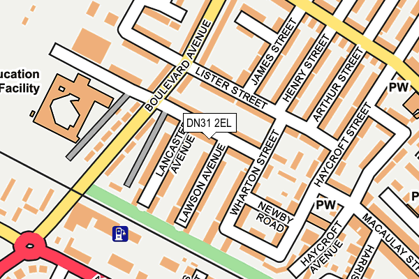 DN31 2EL map - OS OpenMap – Local (Ordnance Survey)