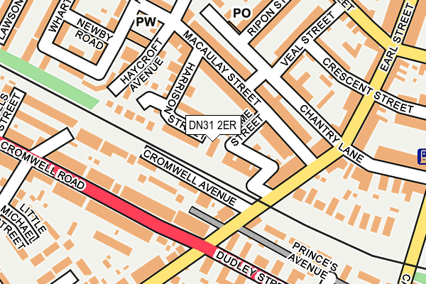 DN31 2ER map - OS OpenMap – Local (Ordnance Survey)